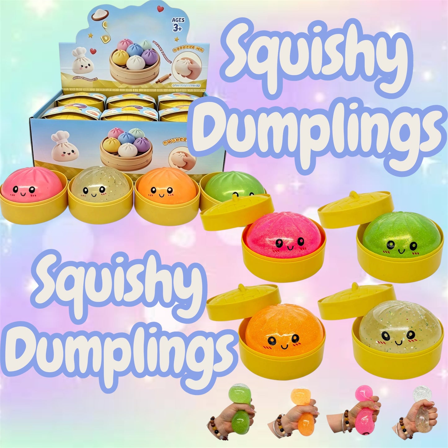 Squishy Glitter Dumplings